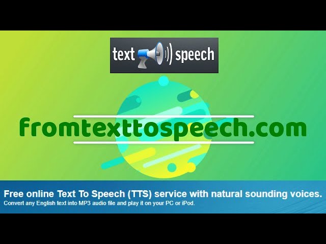 Hướng dẫn sử dụng website fromtexttospeech.com để tạo file audio bản ngữ có nội dung theo ý muốn